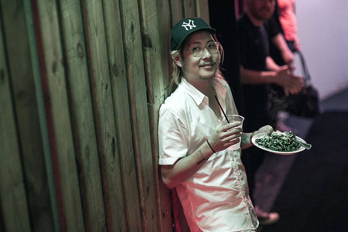 Danny Bowien in the original Mission Chinese Food