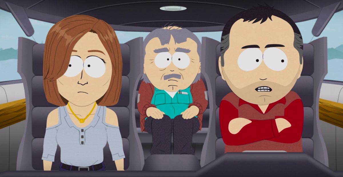 Stan, Randy y Alexa en South Park Post Covid