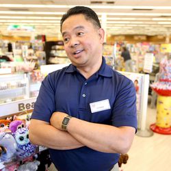 Henry Paras, assistant manager at Rite Aid, talks about how the plastic bag ban will affect his store in Park City on Tuesday, May 16, 2017. A plastic bag ban goes into effect in June for Park City stores that are at least 12,000 square feet and sell groceries.