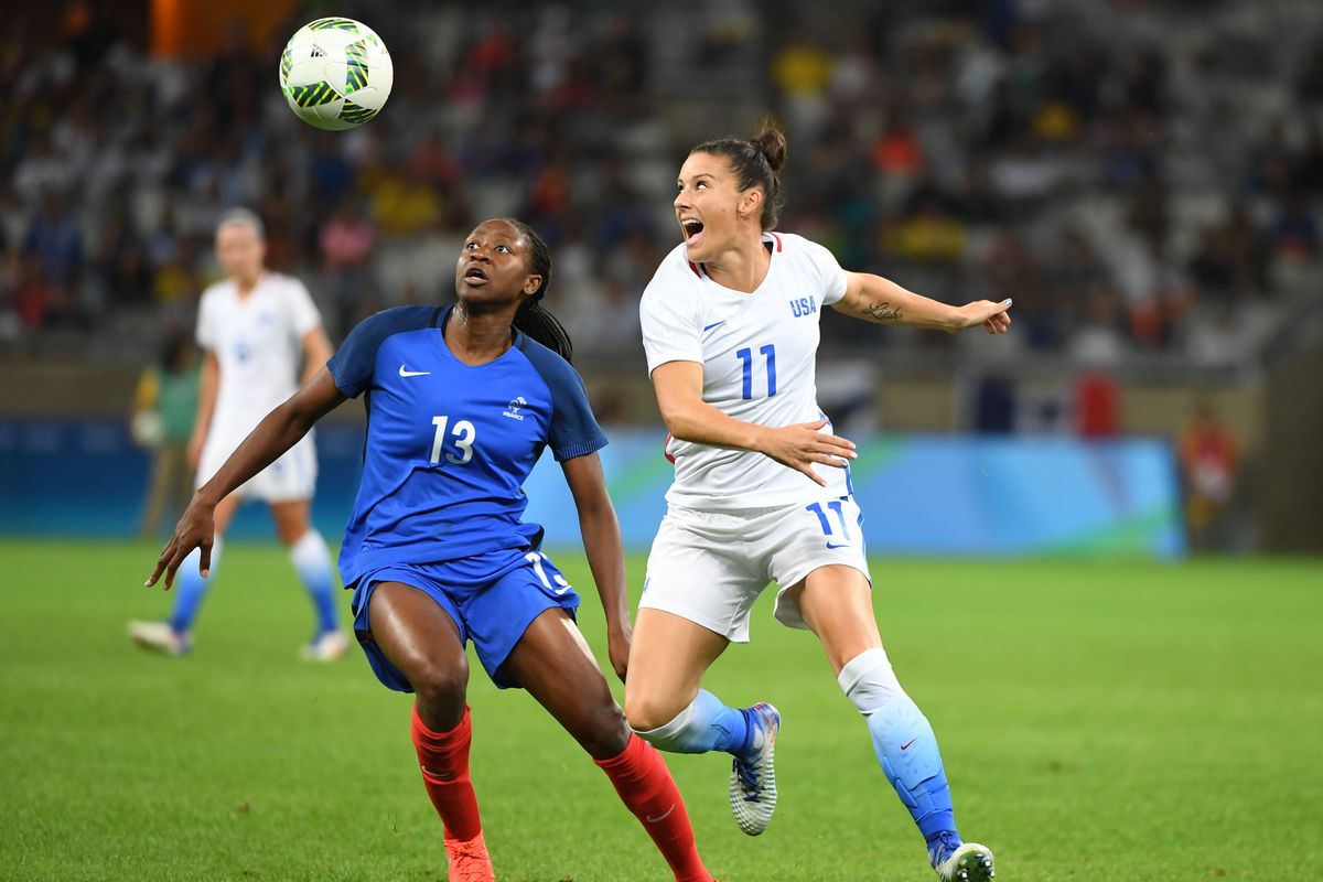 Olympics: Football-Women's Team-1st Round Group G-United States (USA) vs France (FRA) 