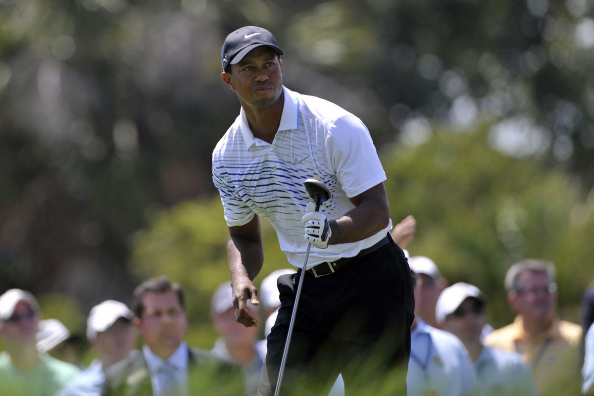 Aug, 11, 2012; Kiawah Island, SC, USA; Tiger Woods (USA) at the #1 tee during the 3rd Round of the 94th PGA Championship at The Ocean Course of the Kiawah Island Golf Resort.  Mandatory Credit: Bruce Chapman-US PRESSWIRE