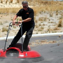 What do you get for the man who has everything? <a href="http://www.opulentitems.com/Unusual-Gifts-Ideas.html" rel="nofollow">A .000 Hovercraft</a>, obviously.