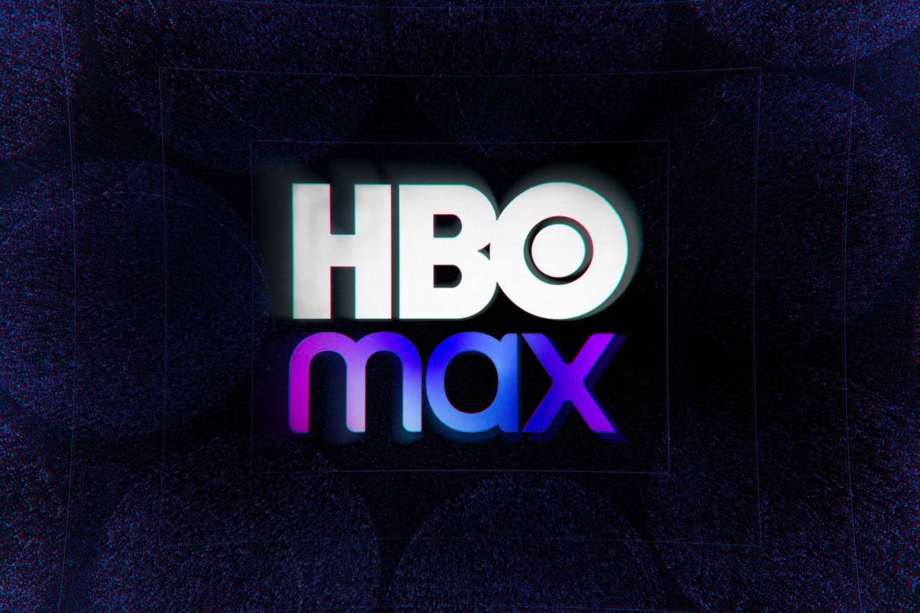 An HBO Max logo on a dark background.