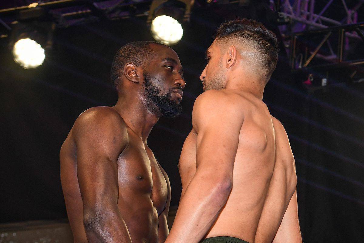 Terence Crawford v Amir Khan - Weigh-in