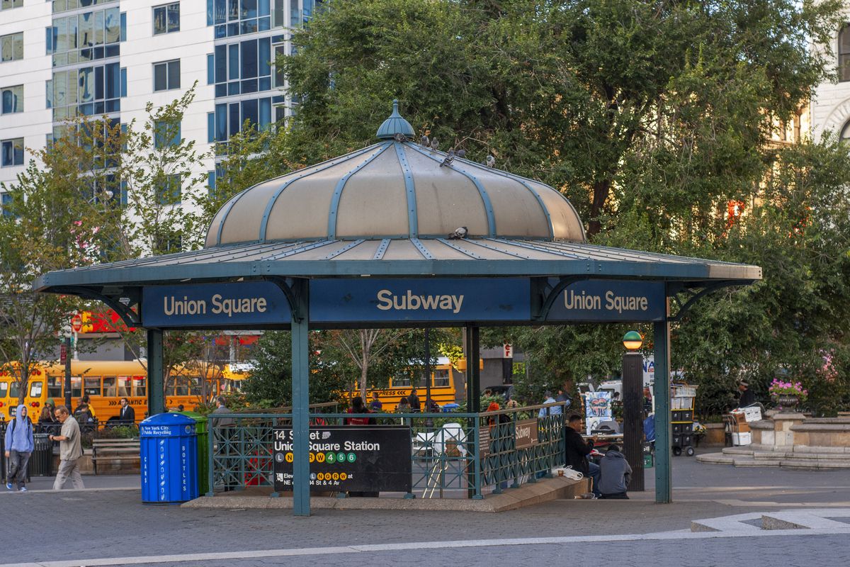 The Union Square subway station.