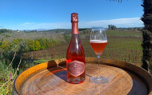 Sparkling rose from Iron Horse