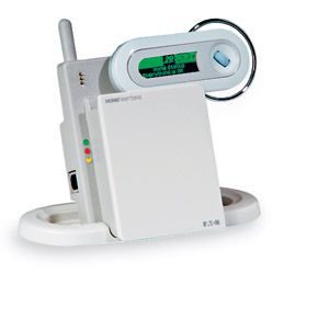 <p><strong>Eaton Home Heartbeat</strong></p> <p>Base station, keychain alert device and remote activator, open/close sensor for approx. $185. $30 per 500 alerts;<br> no monthly fee</p>