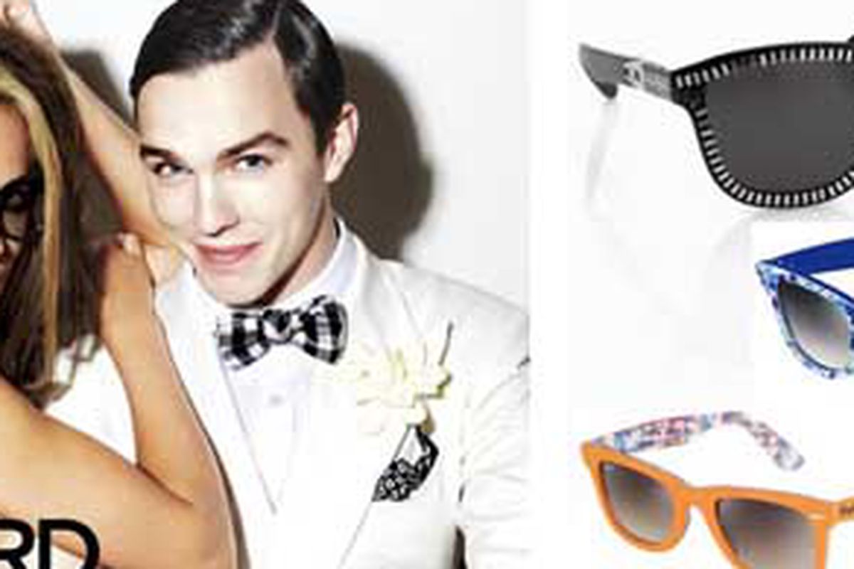 Clockwise from left: A sun-kissed look from Tom Ford; Alexander Wang for Linda Farrow; Ray-Bans for spring.