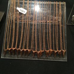 Pyramid necklace, $35