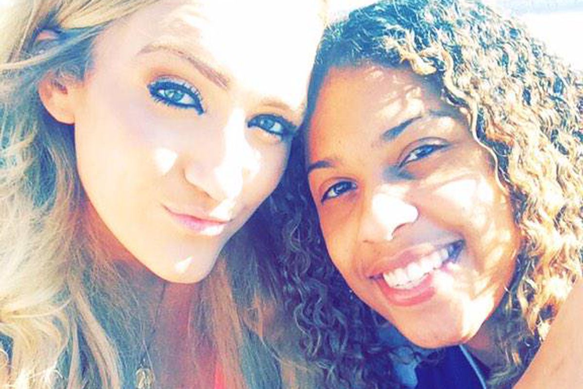 Haley Videckis (left) and Layana White are fighting alleged discrimination at Pepperdine Univ.