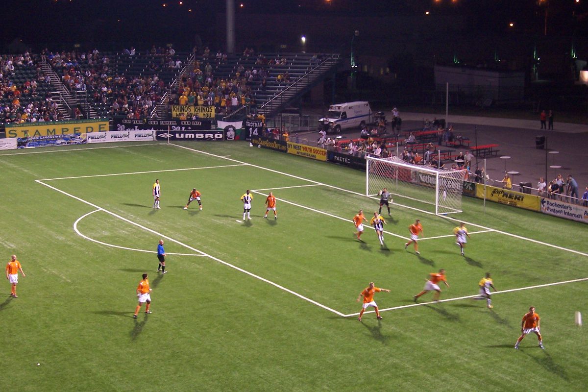 The Carolina RailHawks in action.