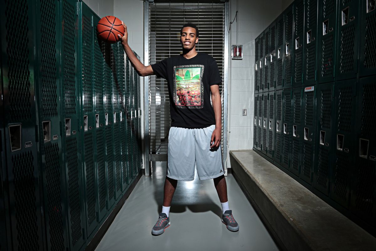 Troy Brown posing at Adidas Nations in Houston