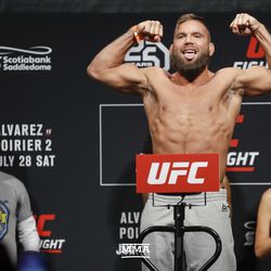 Jeremy Stephens poses at UFC on FOX 30 weigh-ins.