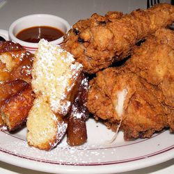 Fried chicken from The Bowery Diner by <a href="http://www.flickr.com/photos/37619222@N04/6948827377/in/pool-29939462@N00/">The Food Doc</a>.  