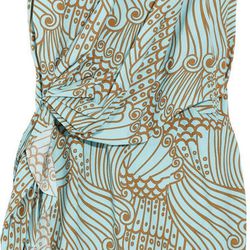  Pleated printed cotton dress: Originally $1,210, Now $303