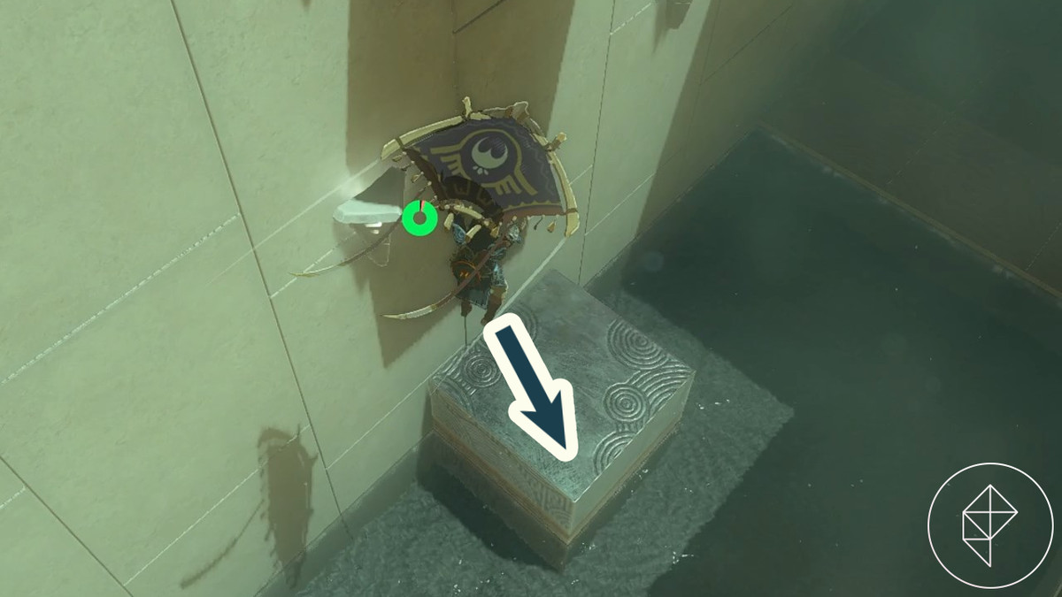 Cube location for the second puzzle in the Sonapan Shrine in the Legend of Zelda Tears of the Kingdom