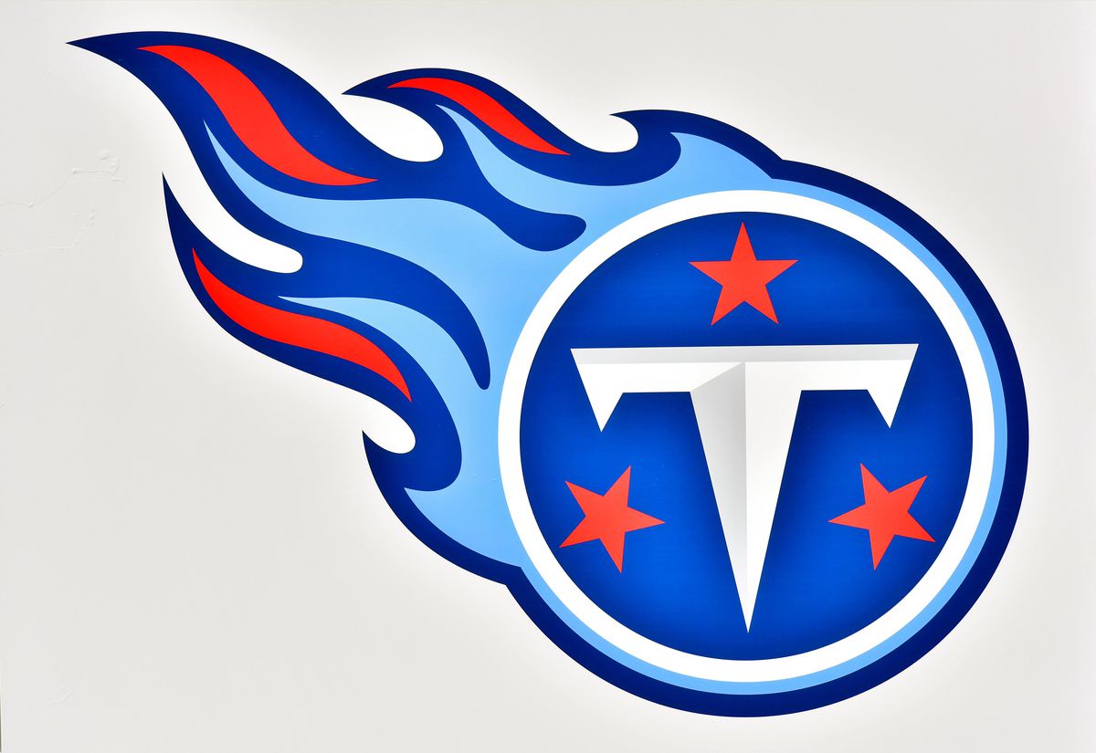 Set of 4 Pieces Tennessee City Titan Football Logo Die-Cut Decal Sticker 5 Longer Side 