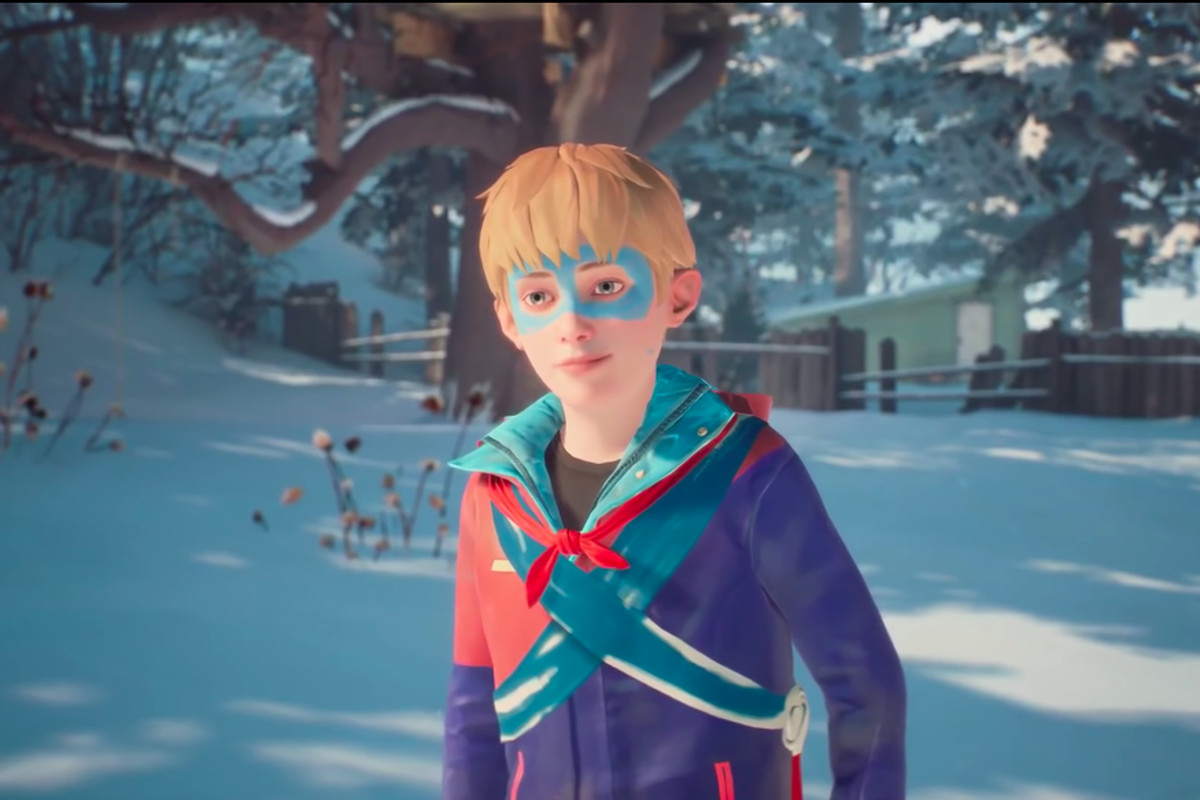 The Awesome Adventures of Captain Spirit — Chris in the snow