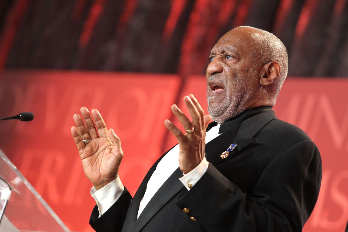 Bill Cosby speaks at the Thurgood Marshall Awards gala in November 2013