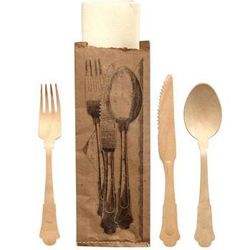 Disposable Wooden Cutlery, Jung Lee, <a href="http://www.shoptiques.com/products/disposable-wooden-cutlery">$6</a>