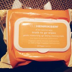 I teach at SoulCycle and <b>Physique 57</b> , plus personal training so some days are absolutely non-stop. Today was one of those days and <b>Ole Henrickson</b> cleansing wipes are a lifesaver. Keep them in your bag for in between workouts so you never ha