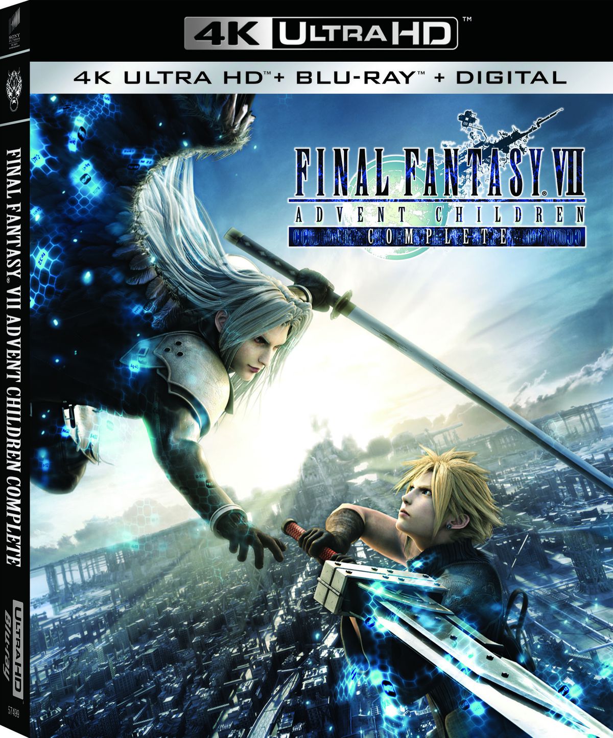 The cover art for Final Fantasy 7: Advent Children’s 4K Blu-ray rerelease