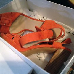 Coral heels, $80