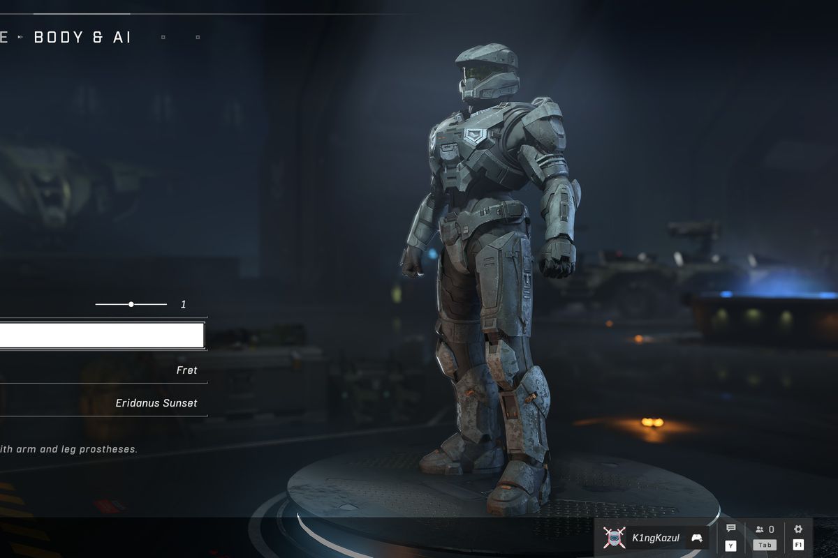 Halo Infinite’s customization menu allows you to choose from three different body types