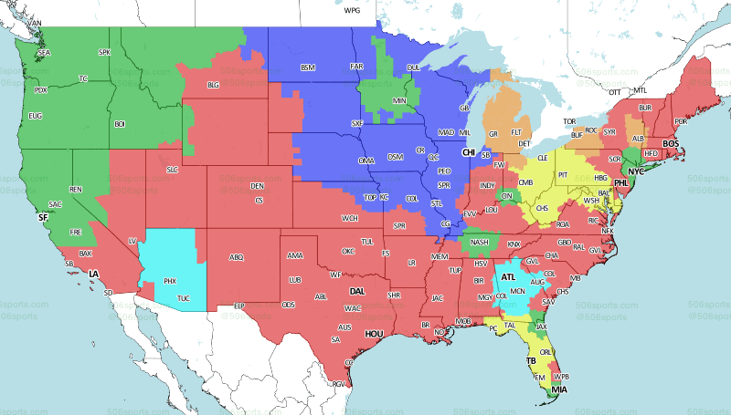 Lions vs. Packers Week 9 TV distribution map - Pride Of Detroit