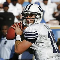 FILE -- Max Hall was BYU's quarterback from 2007 to 2009. He was not drafted by the NFL, but signed as a free agent with the Cardinals. After sitting out a year from professional football, Hall is now on his way to the Canadian Football League's Winnipeg Blue Bombers.