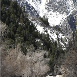 Traffic in Big Cottonwood Canyon is pictured on Thursday, April 4, 2019. Leaders overseeing the Little Cottonwood Canyon Environmental Impact Statement and the Cottonwood Canyons Transportation Action Plan are considering potential solutions to improve Big and Little Cottonwood canyons and the surrounding area.