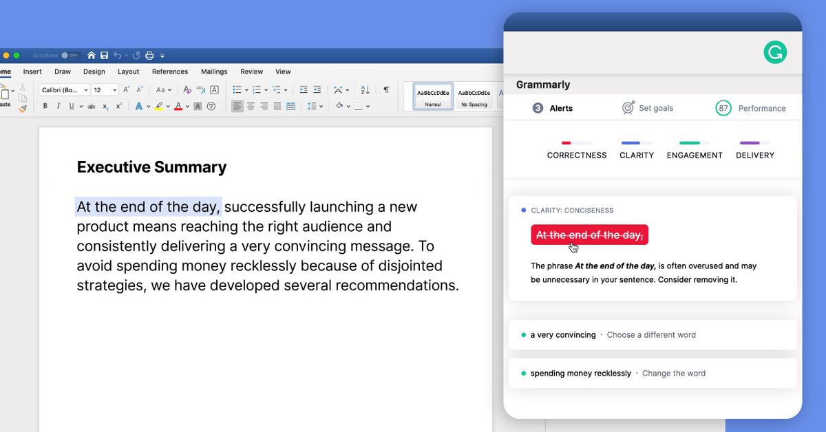 Grammarly Now Integrates Directly With Microsoft Word S Mac App