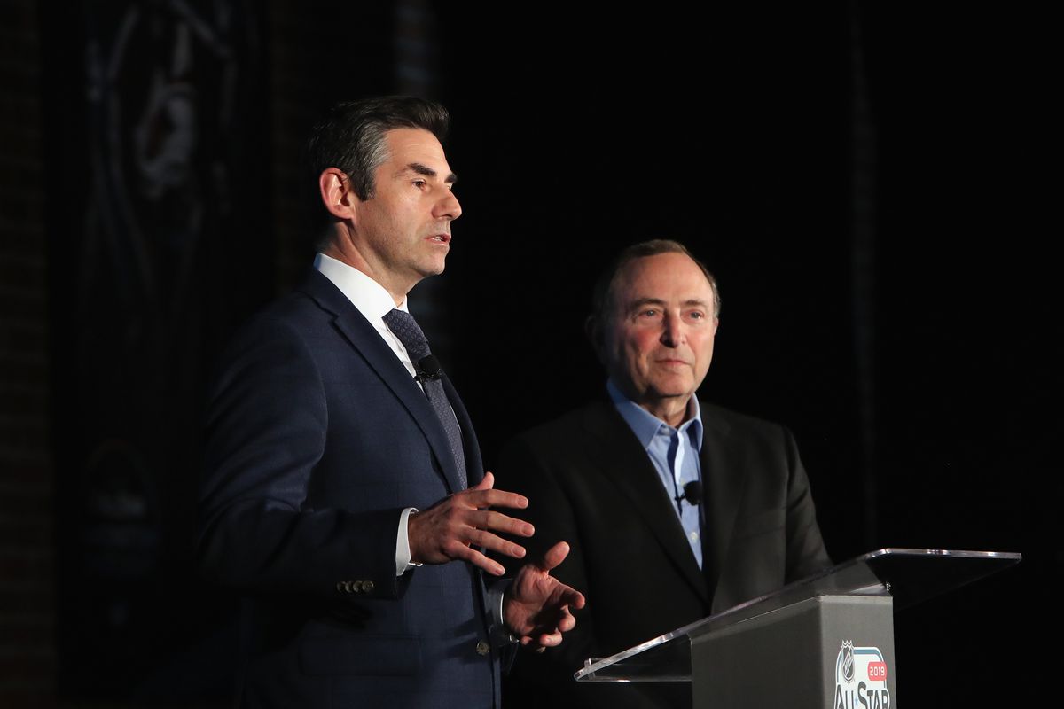 2019 NHL All-Star - NHL Commissioner Gary Bettman Press Conference And Innovation Spotlight