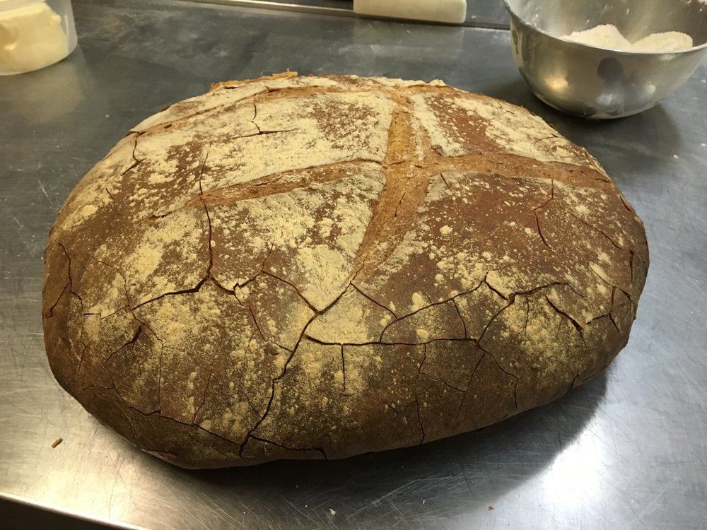 A loaf of Belgian bread.
