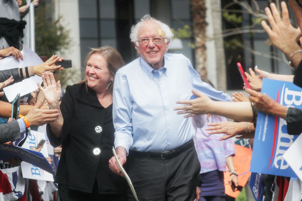 Bernie Sanders Rallies Supporters In Los Angeles
