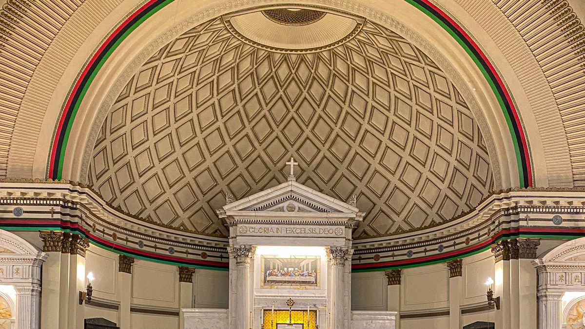 The altar inside Corpus Christi Church, 4920 S. Dr. Martin Luther King Jr. Dr.