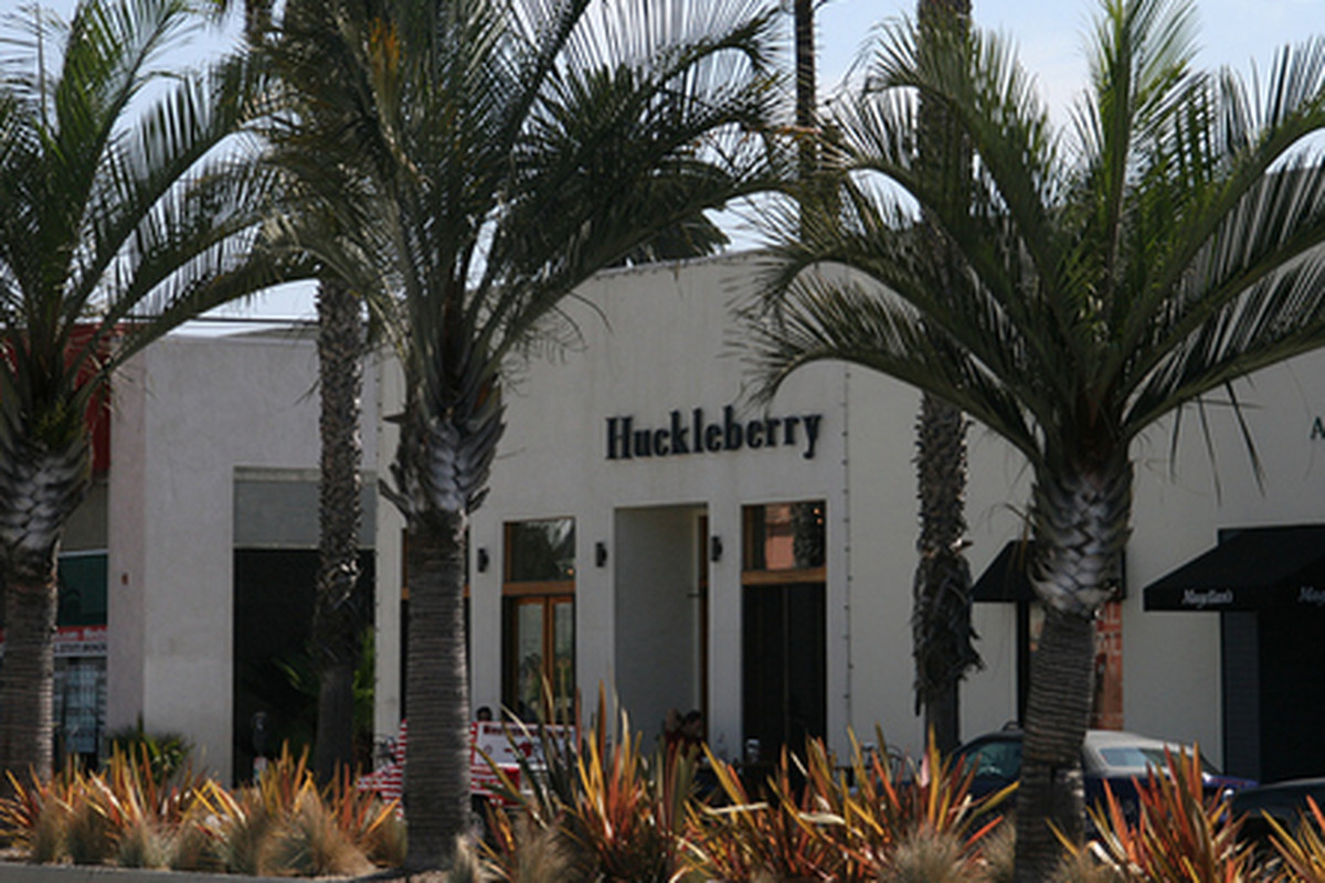 Outside Huckleberry, Santa Monica. 