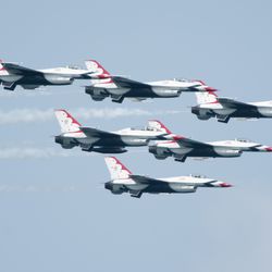 The Thunderbirds at the 60th Chicago Air & Water Show. | Colin Boyle/Sun-Times