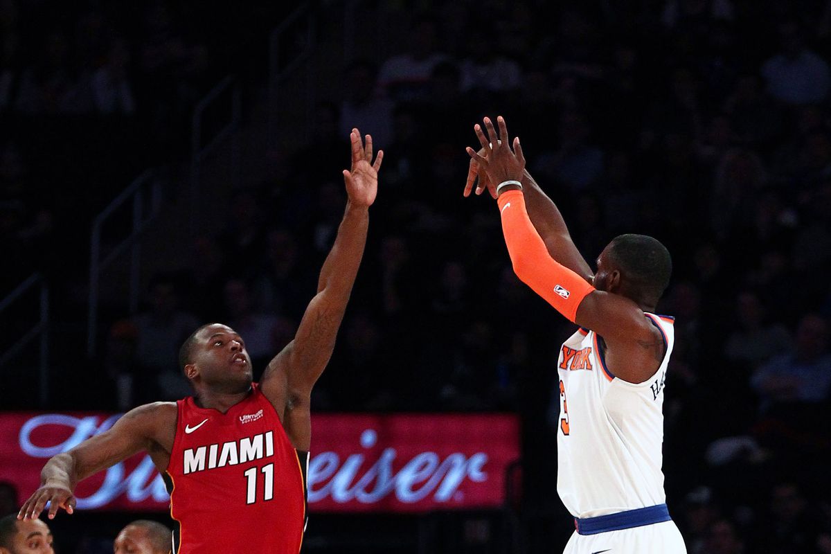 NBA: Miami Heat at New York Knicks