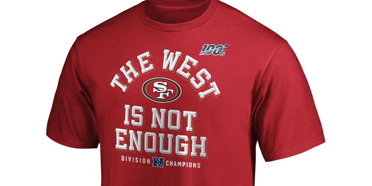 49ers nfc west champions t shirt