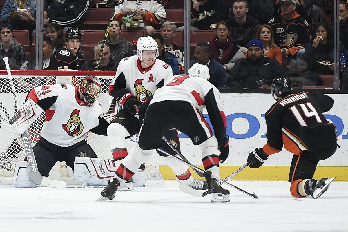 NHL: Ottawa Senators at Anaheim Ducks