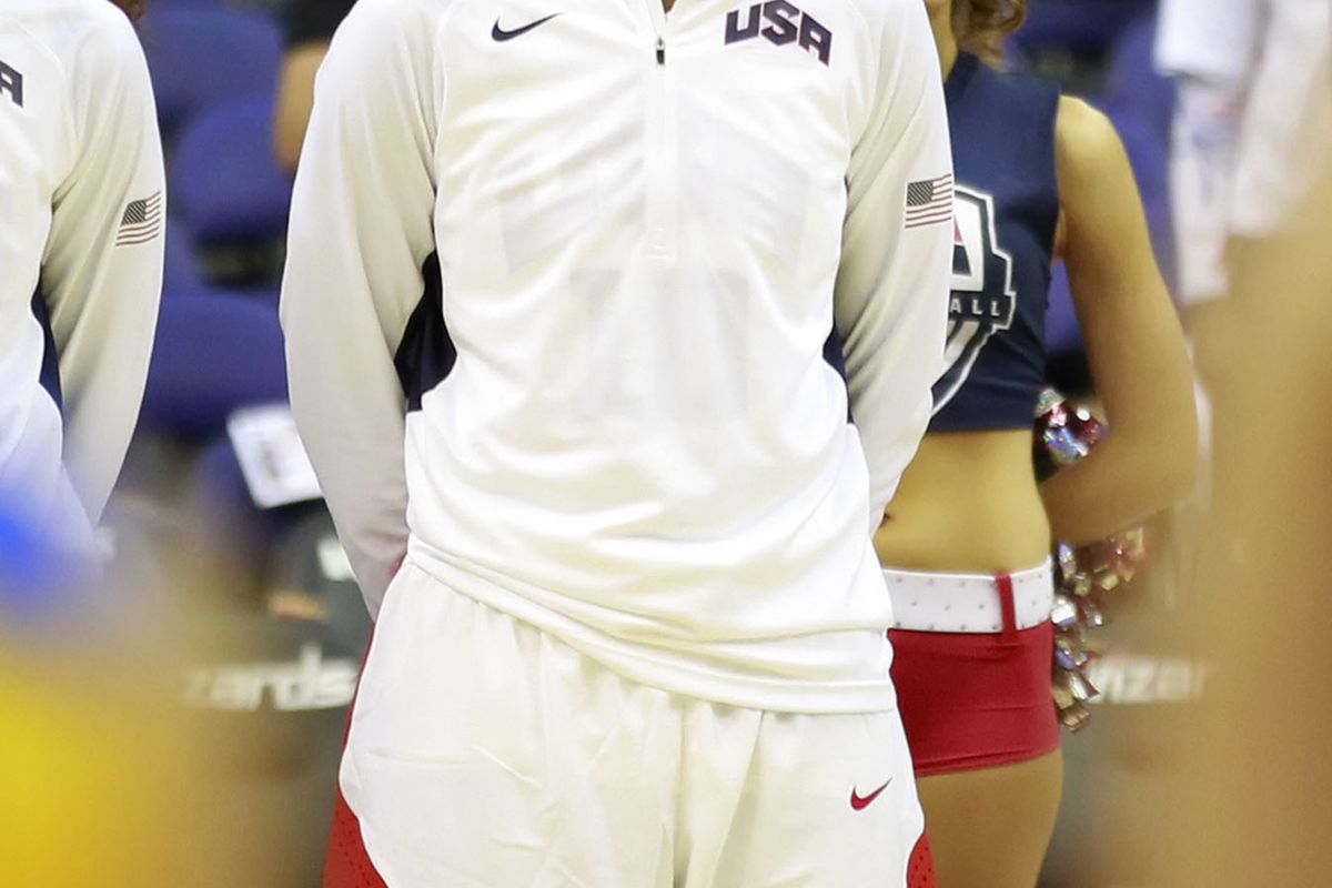 While Maya Moore is among Team USA's top scorers, Tamika Catchings' defensive intensity has been a significant part of their success in their five exhibition games. <em>Photo by Geoff Burke-US PRESSWIRE.</em>