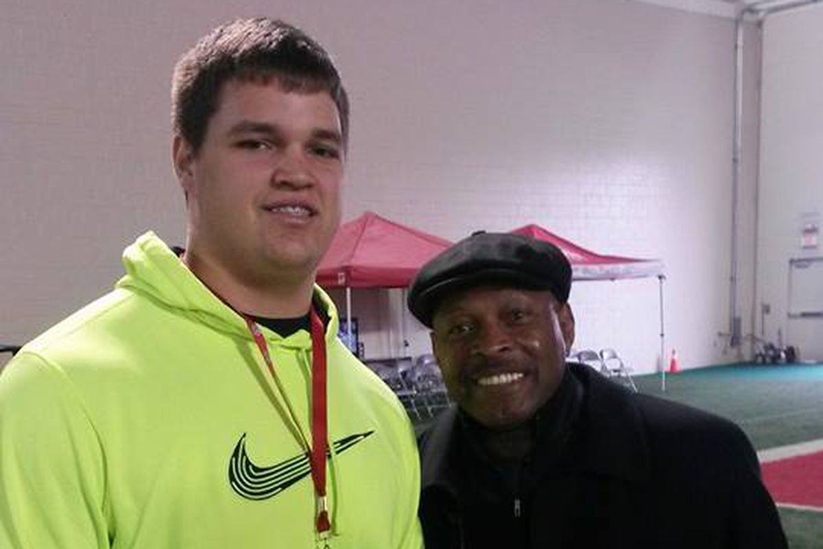 2015 OL Simon Stepaniak, pictured with Archie Griffin, had a great time on his Saturday visit to OSU.