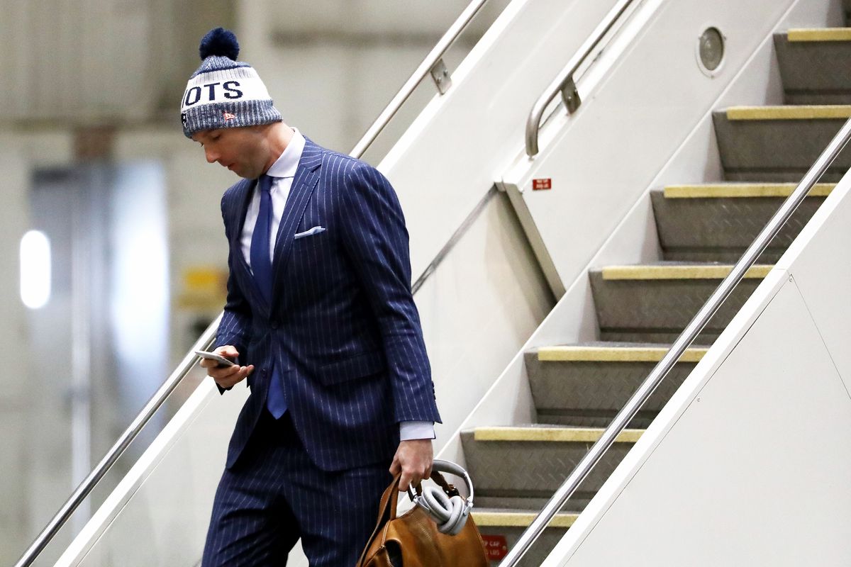 New England Patriots Arrive In Minneapolis For Super Bowl LII