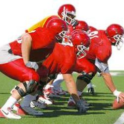 The University of Utah football team, shown here in an August scrimmage, is pointed toward a repeat Mountain West title.