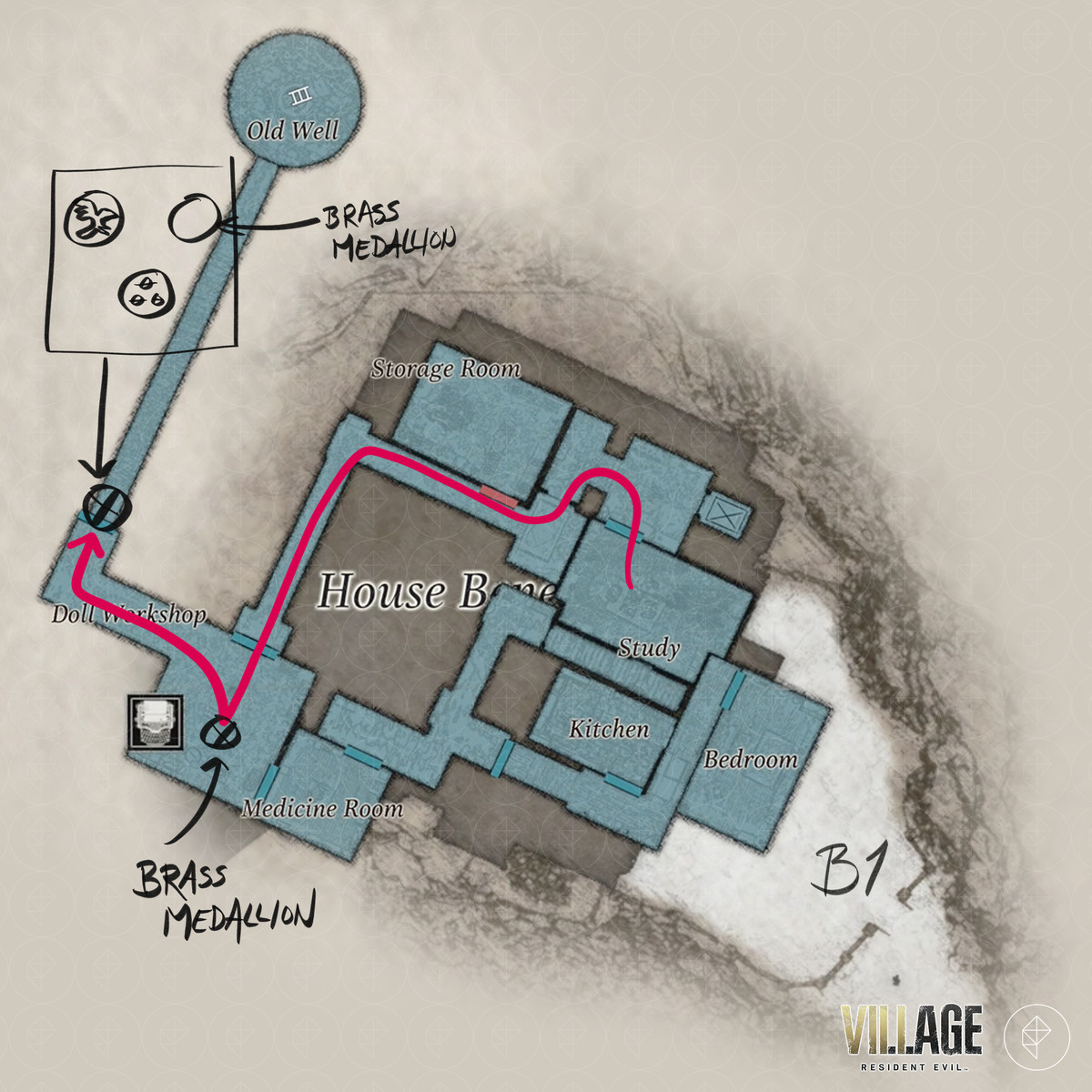 Resident Evil Village walkthrough part 9: House Beneviento