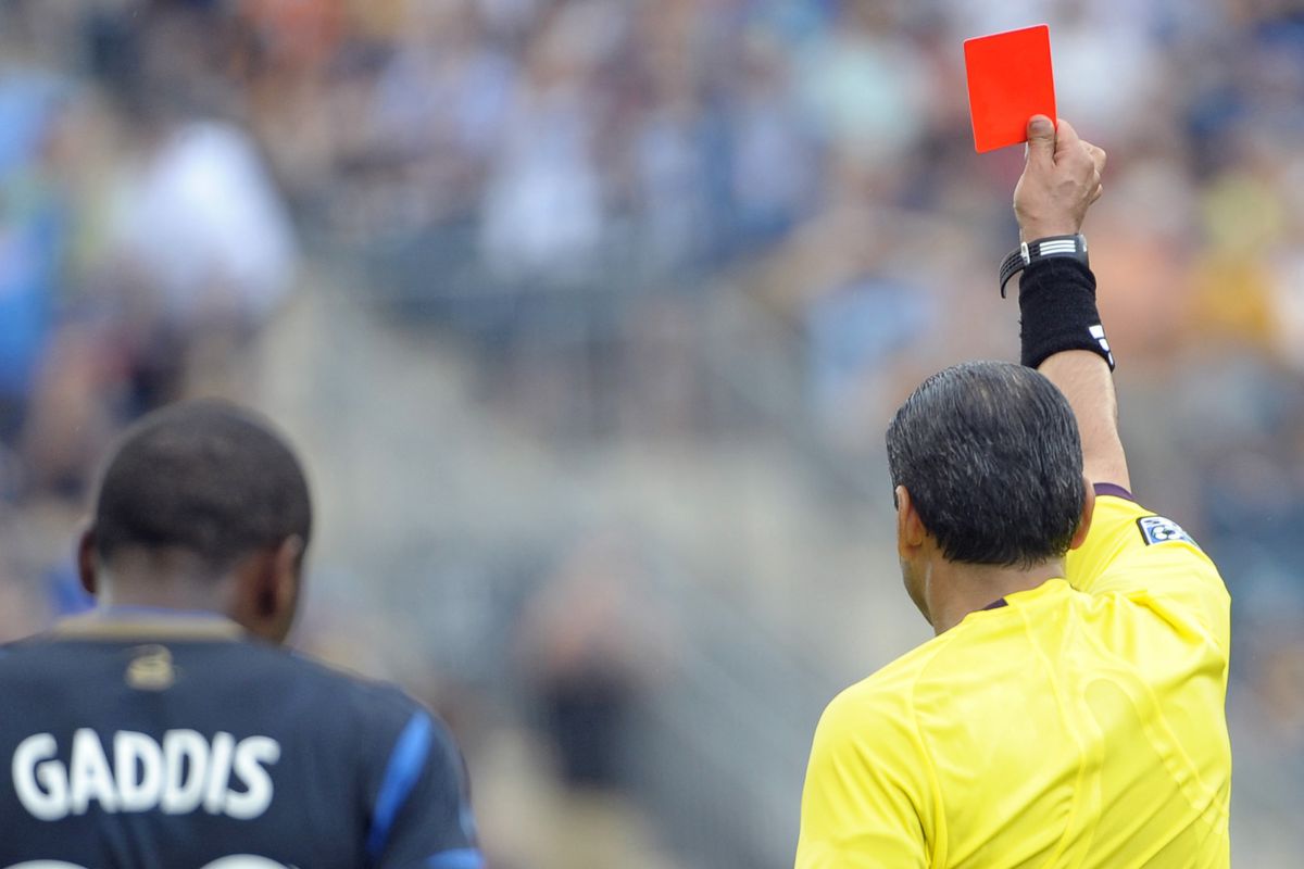 Ramon Gaddis and the Union have seen opponents red-carded 11 times this season. Whuh? Insane.