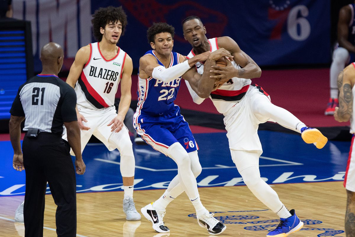 NBA: Portland Trail Blazers at Philadelphia 76ers