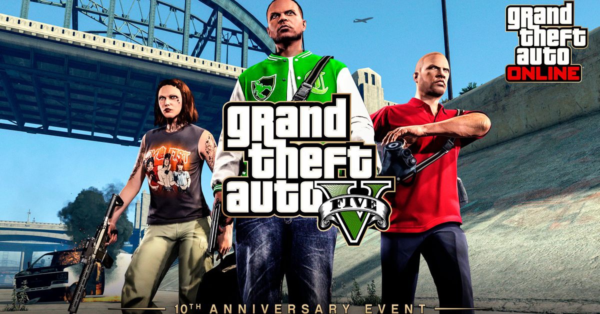 Grand Theft Auto V is now 10 years old