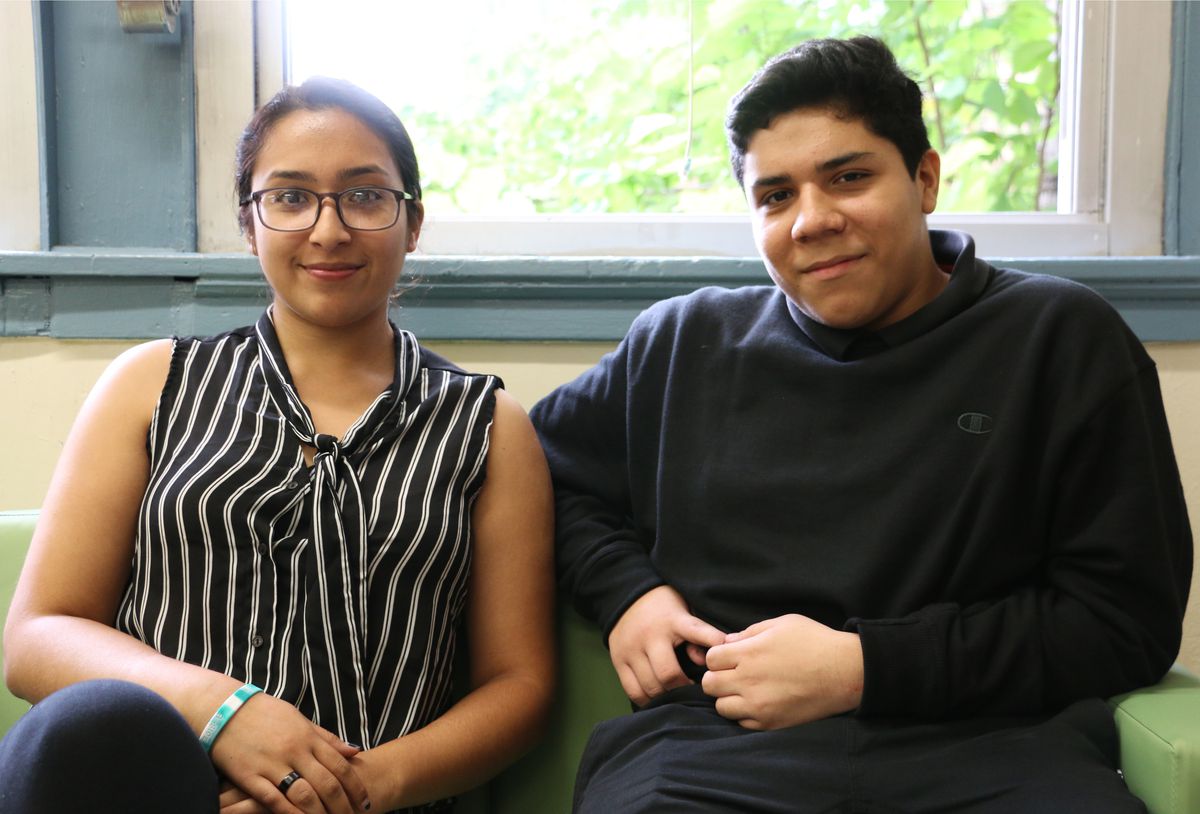 After completing East Side’s early-college program, Erika Baque was able to earn a degree from Montclair State University in just two years. Her brother, Freddy, is now in the program.